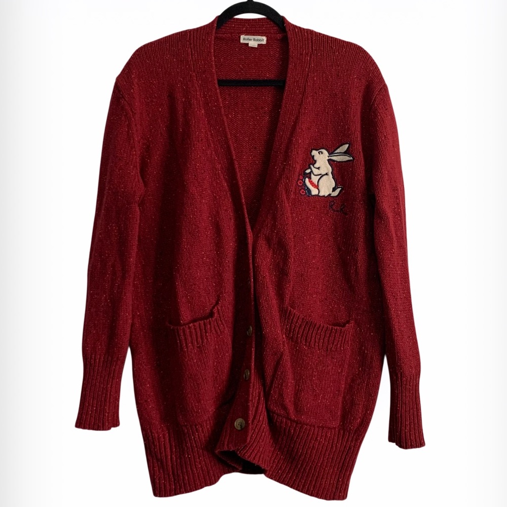 Roller Rabbit Lambs Wool Blend Cardigan